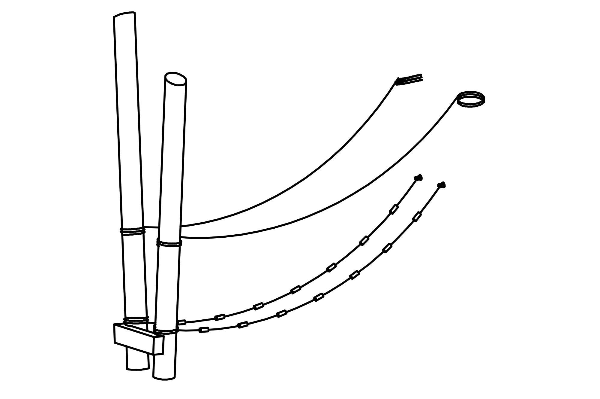 End Frame with ladder and climbing holds