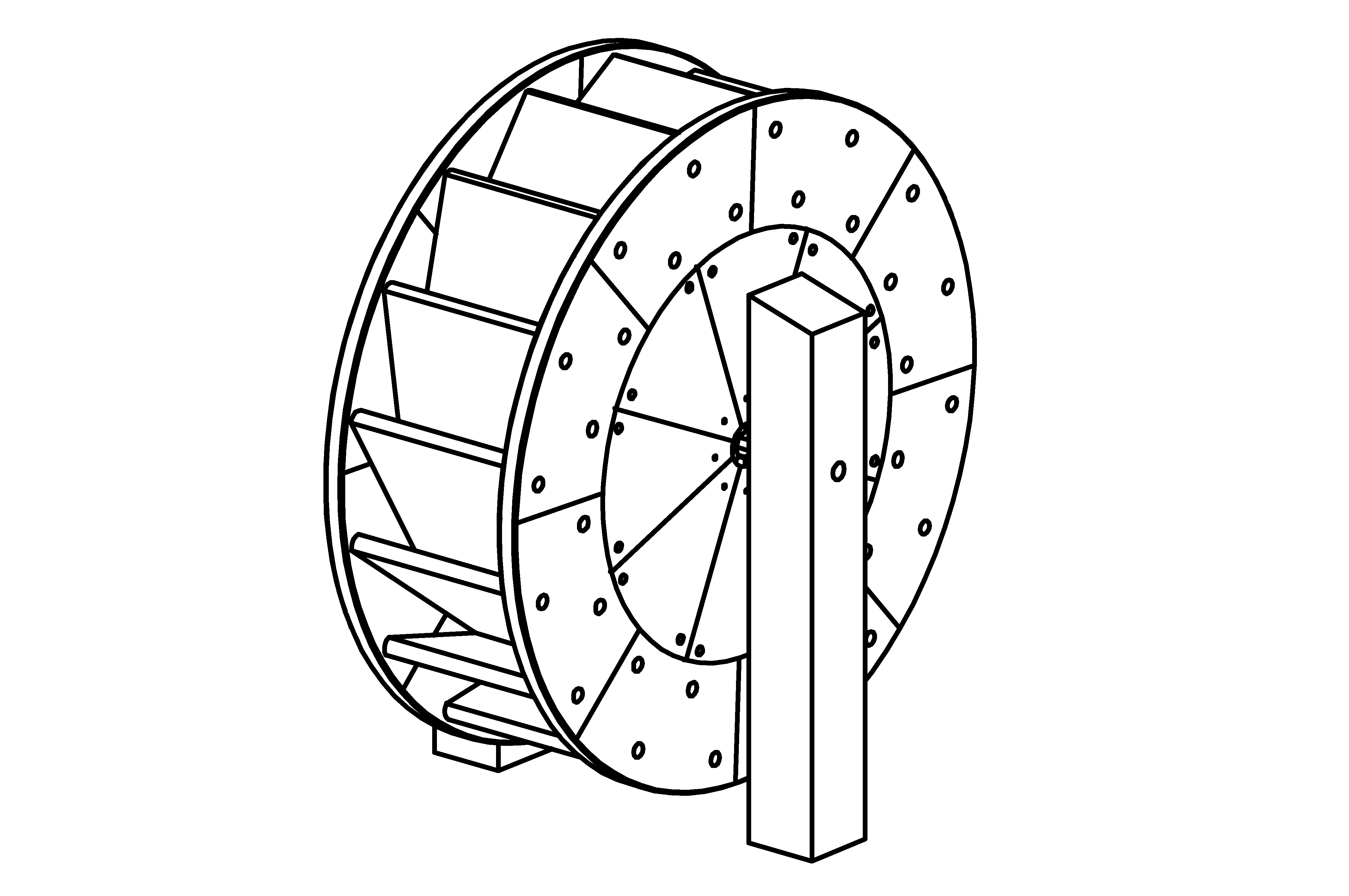 Mill Wheel, diameter 80 cm