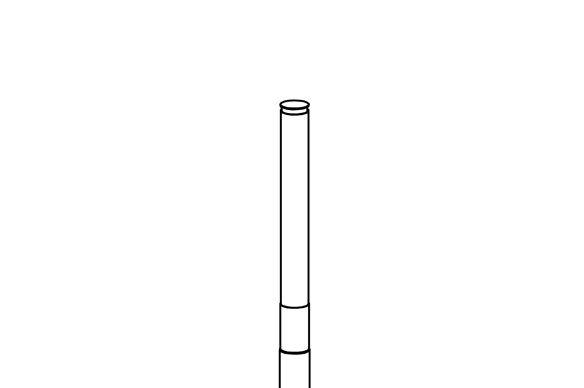 Reservoir – Mast made of larch