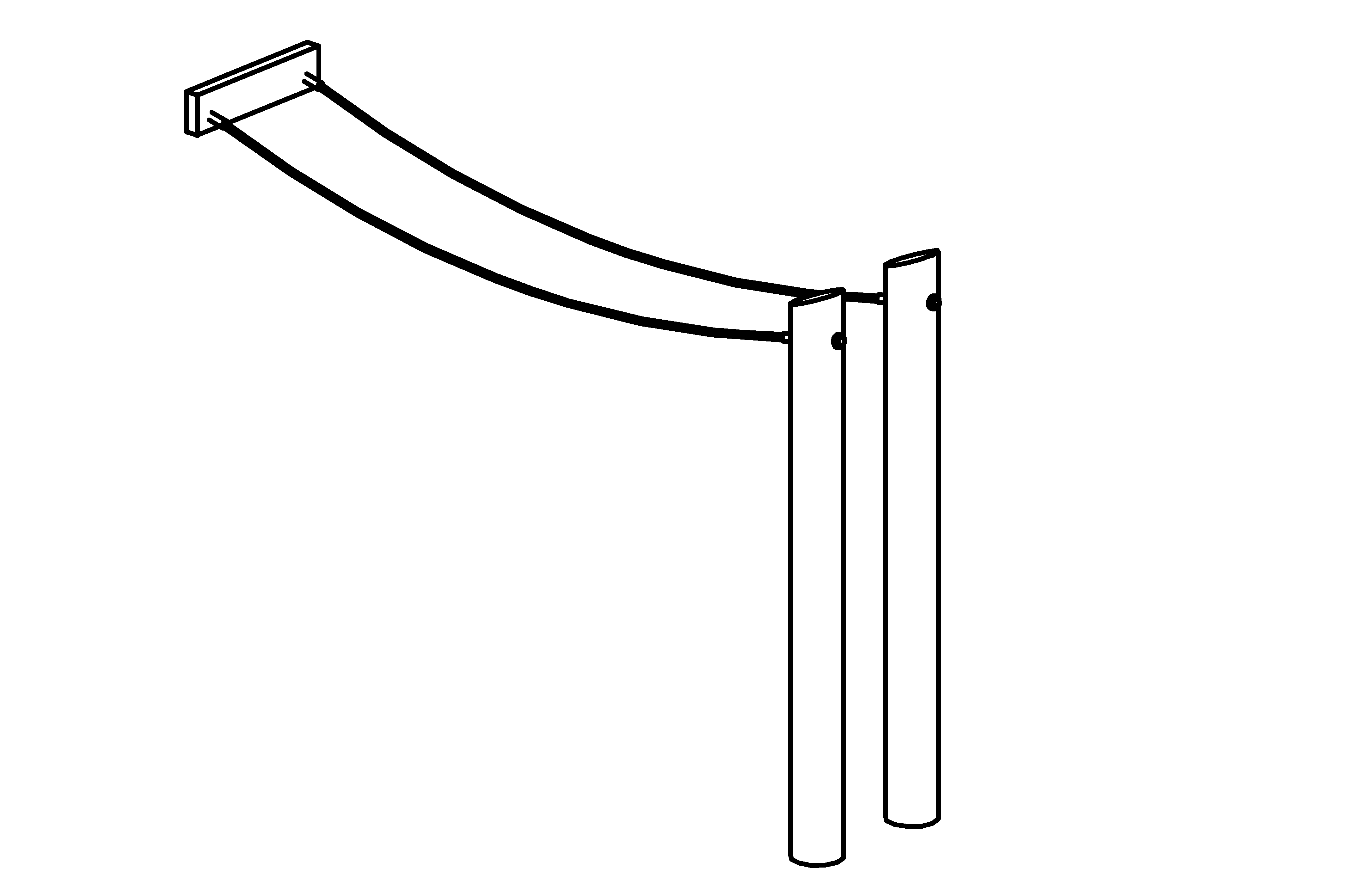 Double Hanging Rope for attachment